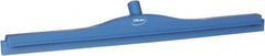 Vikan - 27.6" Polypropylene Blade Floor Squeegee Frame - Threaded End, Double Edge, Blue, Polypropylene Holder - Exact Tooling