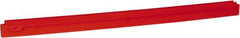 Vikan - 27.6" Polypropylene Blade Squeegee Refill - Threaded End, Double Edge, Red, Polypropylene Holder, Use with 77154 - Exact Tooling