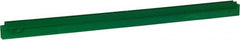 Vikan - 27.6" Polypropylene Blade Squeegee Refill - Threaded End, Double Edge, Green, Polypropylene Holder, Use with 77152 - Exact Tooling