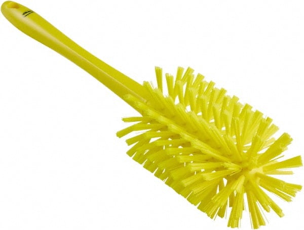 Vikan - 3-1/2" Diam Polyester Bottle Brush - 17" OAL, 6-1/4" Head Length, Polypropylene Handle - Exact Tooling