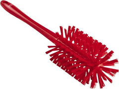 Vikan - 3-1/2" Diam Polyester Bottle Brush - 17" OAL, 6-1/4" Head Length, Polypropylene Handle - Exact Tooling