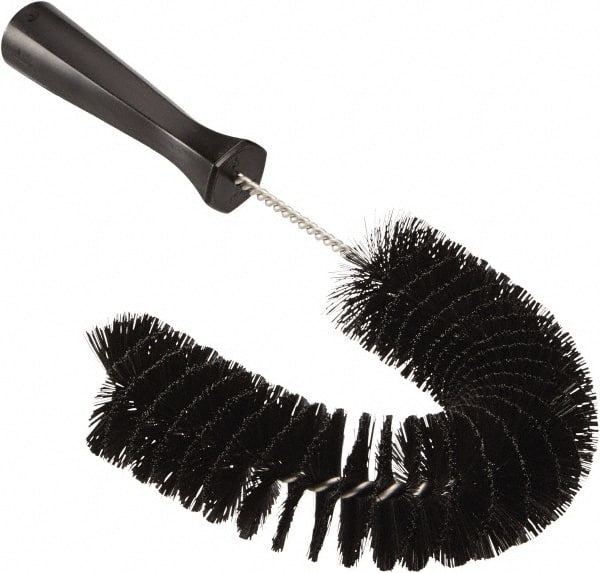Vikan - 2-1/4" Diam Polyester Hook Brush - 15-1/2" OAL, 6-1/2" Head Length, Polypropylene Handle - Exact Tooling