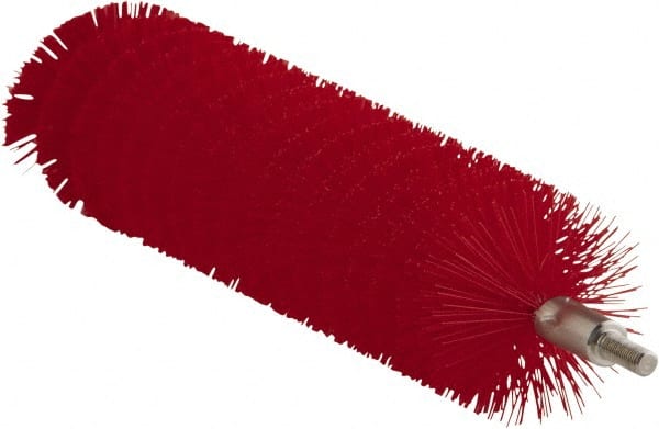 Vikan - 1.6" Diam Polyester Tube Brush - 8" OAL, Stainless Steel Handle - Exact Tooling