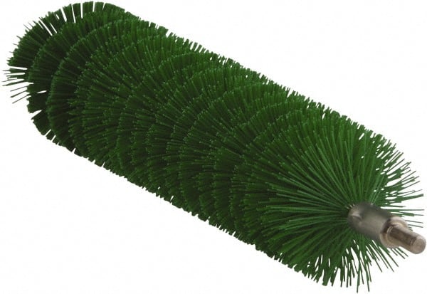 Vikan - 1.6" Diam Polyester Tube Brush - 8" OAL, Stainless Steel Handle - Exact Tooling