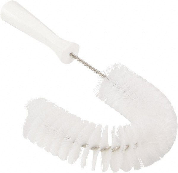 Vikan - 2-1/4" Diam Polyester Hook Brush - 15-1/2" OAL, 6-1/2" Head Length, Polypropylene Handle - Exact Tooling