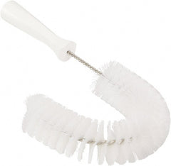 Vikan - 2-1/4" Diam Polyester Hook Brush - 15-1/2" OAL, 6-1/2" Head Length, Polypropylene Handle - Exact Tooling