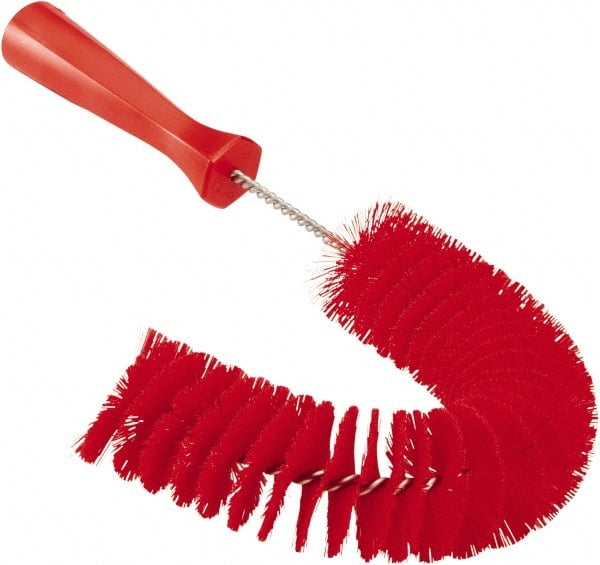Vikan - 2-1/4" Diam Polyester Hook Brush - 15-1/2" OAL, 6-1/2" Head Length, Polypropylene Handle - Exact Tooling
