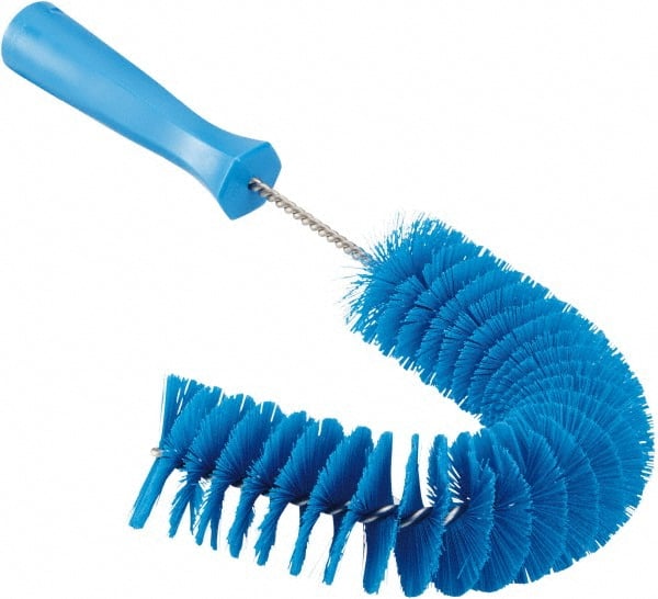 Vikan - 2-1/4" Diam Polyester Hook Brush - 15-1/2" OAL, 6-1/2" Head Length, Polypropylene Handle - Exact Tooling