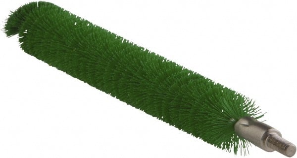 Vikan - 0.8" Diam Polyester Tube Brush - 7-1/2" OAL, 7" Head Length, Stainless Steel Handle - Exact Tooling