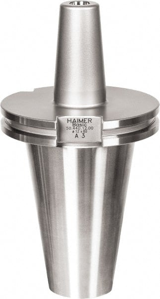 HAIMER - 12mm Hole Diam, SK50 Taper Shank Shrink Fit Tool Holder & Adapter - 3" Projection, 24mm Nose Diam, 47mm Clamping Depth, 25,000 RPM - Exact Tooling