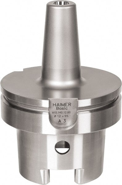 HAIMER - 20mm Hole Diam, HSK100A Taper Shank Shrink Fit Tool Holder & Adapter - 3" Projection, 33mm Nose Diam, 52mm Clamping Depth, 25,000 RPM - Exact Tooling
