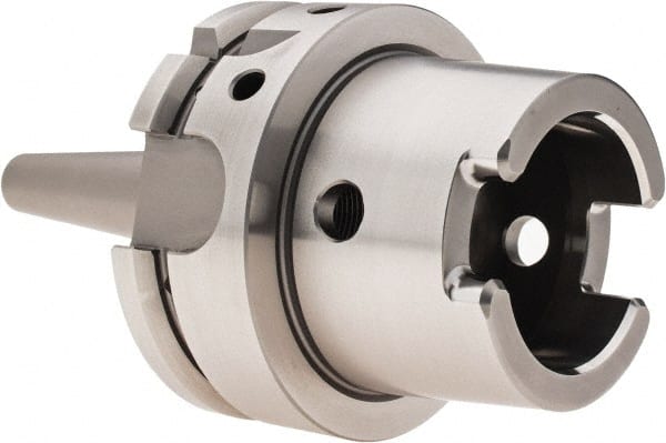 HAIMER - 3/16" Hole Diam, HSK63A Taper Shank Shrink Fit Tool Holder & Adapter - 3" Projection, 10mm Nose Diam, 12mm Clamping Depth, 25,000 RPM - Exact Tooling