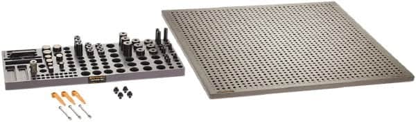 Renishaw - M8, CMM Magnetic & Clamping Kit - Use with CMM Fixtures, Includes 47Pc. Component Set, 600x600mm Plate - Exact Tooling