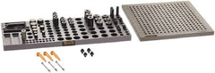 Renishaw - M8, CMM Magnetic & Clamping Kit - Use with CMM Fixtures, Includes 47Pc. Component Set, 300x300mm Plate - Exact Tooling