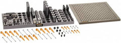 Renishaw - M6, CMM Clamping Kit - Use with CMM Fixtures, Includes 110Pc. Component Set, 300x300mm Plate - Exact Tooling