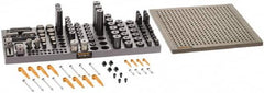 Renishaw - M6, CMM Magnetic & Clamping Kit - Use with CMM Fixtures, Includes 112Pc. Component Set, 300x300mm Plate - Exact Tooling