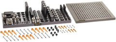 Renishaw - M8, CMM Clamping Kit - Use with CMM Fixtures, Includes 110Pc. Component Set, 300x300mm Plate - Exact Tooling