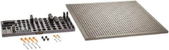 Renishaw - M8, CMM Clamping Kit - Use with CMM Fixtures, Includes 43Pc. Component Set, 600x600mm Plate - Exact Tooling