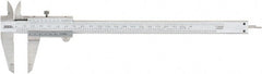 SPI - 0 to 200mm Stainless Steel Vernier Caliper - 0.02mm Graduation, 1.97" Jaw Depth, 0.0015" Accuracy, Includes NIST Traceability Certificate - Exact Tooling