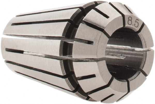 Accupro - 8 to 8.5mm ER16 Collet - 0.01mm TIR, 27mm OAL, 17mm Overall Diam - Exact Tooling