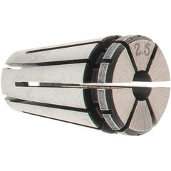 Accupro - 2 to 2.5mm ER8 Collet - 0.01mm TIR, 13mm OAL, 8.5mm Overall Diam - Exact Tooling