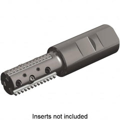 Kennametal - 0.87" Cut Diam, 2.56" Max Depth of Cut, 1" Shank Diam, Indexable Thread Mill - Insert Style TM40, 40mm Insert Size, 3 Inserts, Toolholder Style TM40, 4.87" OAL - Exact Tooling