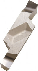 Kyocera - 250GVF A Grade PR930, 2.5mm Cutting Width Carbide Grooving Insert - 2.3mm Max Depth of Cut, Right Hand, 0.2mm Corner Radius, TiCN Finish - Exact Tooling