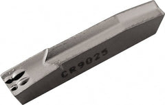 Kyocera - 2.20GM Grade CR9025, 2.2mm Cutting Width Carbide Grooving Insert - Right Hand, Columnar TiCN/TiN Finish - Exact Tooling