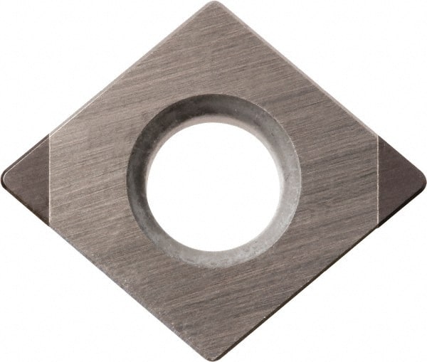 Kyocera - CPGB321 Grade KBN05M CBN Turning Insert - Megacoat Finish, 80° Diamond, 3/8" Inscr Circle, 1/8" Thick, 1/64" Corner Radius - Exact Tooling