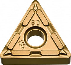 Kyocera - TNMG331 MQ Grade CA6515 Carbide Turning Insert - TiCN/Al2O3/TiN Finish, 60° Triangle, 3/8" Inscr Circle, 3/16" Thick, 1/64" Corner Radius - Exact Tooling