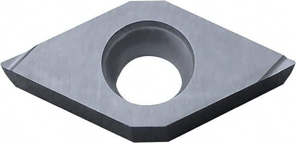 Kyocera - DCGT32.50.5 F Grade PR930 Carbide Turning Insert - TiCN Finish, 55° Diamond, 3/8" Inscr Circle, 5/32" Thick, 0.008" Corner Radius - Exact Tooling
