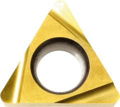 Kyocera - TBGT1.210.2 Grade KW10 Carbide Turning Insert - Uncoated, 60° Triangle, 5/32" Inscr Circle, 1/16" Thick, 0.004" Corner Radius - Exact Tooling