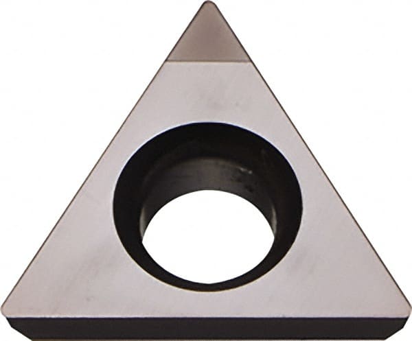 Kyocera - TPGB221 Grade KPD001 Polycrystalline Diamond (PCD) Turning Insert - Uncoated, 60° Triangle, 1/4" Inscr Circle, 1/8" Thick, 1/64" Corner Radius - Exact Tooling