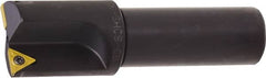 Kyocera - 0.44 Inch Diameter, Interchangeable Pilot, Weldon Flat 3/4 Inch Shank Diameter, 1 Insert, Indexable Counterbore - 2.9 Inch Overall Length, TCMT 18151 Insert - Exact Tooling