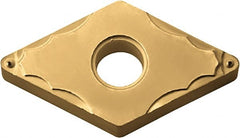 Kyocera - DNMG430.5 GP Grade PV720 Cermet Turning Insert - TiCN (Megacoat Nano) Finish, 55° Diamond, 1/2" Inscr Circle, 3/16" Thick, 0.008" Corner Radius - Exact Tooling