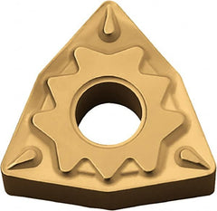 Kyocera - WNMG32.51 HQ Grade CA525 Carbide Turning Insert - TiCN/Al2O3/TiN Finish, 80° Trigon, 3/8" Inscr Circle, 5/32" Thick, 1/64" Corner Radius - Exact Tooling