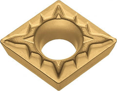 Kyocera - CPMT2.51.51 XP Grade PV720 Cermet Turning Insert - TiCN (Megacoat Nano) Finish, 80° Diamond, 5/16" Inscr Circle, 3/32" Thick, 1/64" Corner Radius - Exact Tooling