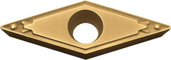 Kyocera - VBMT221 HQ Grade PV720 Cermet Turning Insert - TiCN (Megacoat Nano) Finish, 35° Diamond, 1/4" Inscr Circle, 1/8" Thick, 1/64" Corner Radius - Exact Tooling