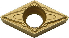 Kyocera - DCMT21.51 PP Grade CA515 Carbide Turning Insert - TiCN/Al2O3/TiN Finish, 55° Diamond, 1/4" Inscr Circle, 3/32" Thick, 1/64" Corner Radius - Exact Tooling