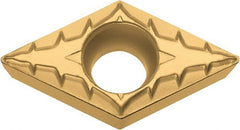 Kyocera - DCMT32.50.5 XP Grade CA515 Carbide Turning Insert - TiCN/Al2O3/TiN Finish, 55° Diamond, 3/8" Inscr Circle, 5/32" Thick, 0.008" Corner Radius - Exact Tooling