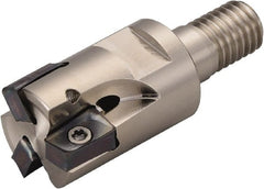 Kyocera - 32mm Cut Diam, 10mm Max Depth of Cut, 63mm OAL, Indexable Square Shoulder End Mill - LOMU 1004..ER-GH, LOMU 1004..ER-GM, LOMU 1004..ER-SM Inserts, M16 Modular Connection, 90° Lead Angle, Through Coolant, Series M-Four - Exact Tooling