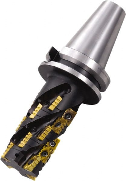 Kyocera - 12 Inserts, 250mm Cut Diam, 60mm Arbor Diam, 23.5mm Max Depth of Cut, Indexable Square-Shoulder Face Mill - 90° Lead Angle, 60mm High, APMT 2506 Insert Compatibility - Exact Tooling