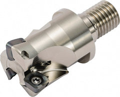 Kyocera - 32mm Cut Diam, 1.5mm Max Depth, M16 Modular Connection Indexable High-Feed End Mill - Screw Holding Method, SOMT 100420ER-.. Insert, MFH Toolholder, Through Coolant - Exact Tooling