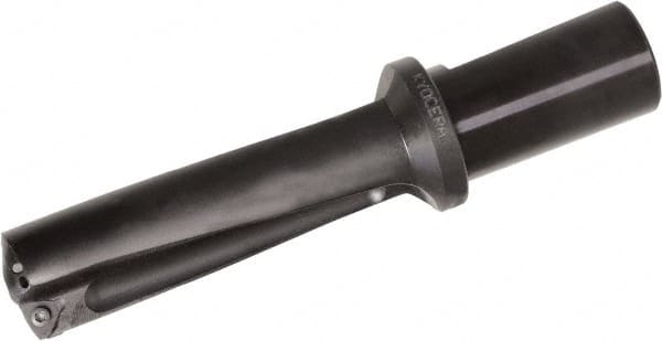 Kyocera - 6.28" Max Drill Depth, 2.094" Diam, Indexable Insert Drill - 4 Inserts, 2" Shank Diam, Whistle Notch Shank - Exact Tooling
