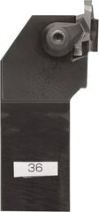 Kyocera - GFVS, External, Right Hand, 0.18" Max Depth of Cut, 2.4892 to 5.9944mm Groove Width, Indexable Grooving Tool Holder - GVF... B, GVF... BR Insert Compatibility, 1" Shank Height, 1" Shank Width, 6" OAL - Exact Tooling