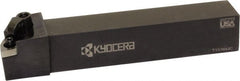 Kyocera - MVVN, Neutral Cut, 72.50° Lead Angle, 3/4" Shank Height x 3/4" Shank Width, Negative Rake Indexable Turning Toolholder - 4-1/2" OAL, VN.. 33 Insert Compatibility, Series MVVN - Exact Tooling