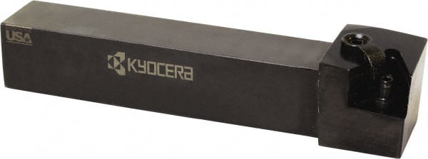 Kyocera - MTGN, Right Hand Cut, 90° Lead Angle, 1" Shank Height x 1" Shank Width, Negative Rake Indexable Turning Toolholder - 6" OAL, TN.. 43.. Insert Compatibility, Series MTGN - Exact Tooling