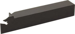 Kyocera - KTKHR, Right Hand Cut, 0.65" Max Depth of Cut, 1.3" Max Workpc Diam, TKN 2(-P), TKN 2.4, TKR/L 2(-P), TKR/L 2.4 Insert, Indexable Cutoff Toolholder - 6" OAL, 1/2" Shank Height, 5.3" Shank Length - Exact Tooling