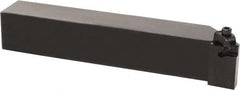 Kyocera - KKC, External, Left Hand, 0.21" Max Depth of Cut, 0.031 to 1/4" Groove Width, Indexable Grooving Tool Holder - KC.. 20.., KC.. 21.., KC.. 30.., KC.. 31.., KC.. 41.., KC.. 42.. Insert Compatibility, 3/4" Shank Height, 3/4" Shank Width, 5" OAL - Exact Tooling