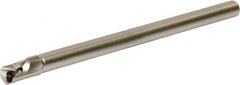 Kyocera - 0.392" Min Bore Diam, 5" OAL, 0.312" Shank Diam, A/S-STLB(P)-AE Indexable Boring Bar - 0.63" Max Bore Depth, TPGB 1815.., TPGH 1815.., TPMH 1815.., TPMT 1815.. Insert, Screw Holding Method - Exact Tooling